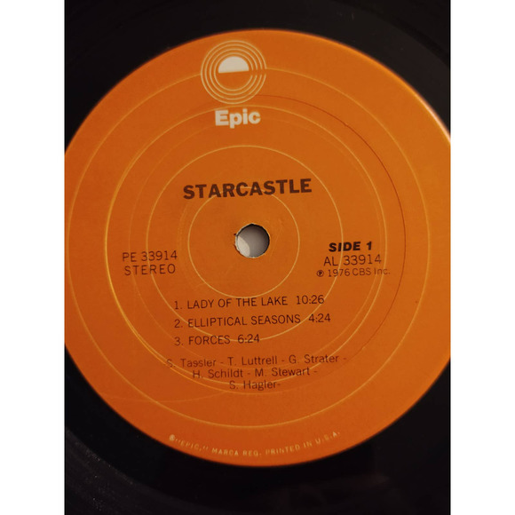 STARCASTLE - Self Titled (PE 33914) - 12" Vinyl Record LP 1976 - Picture 6 of 8
